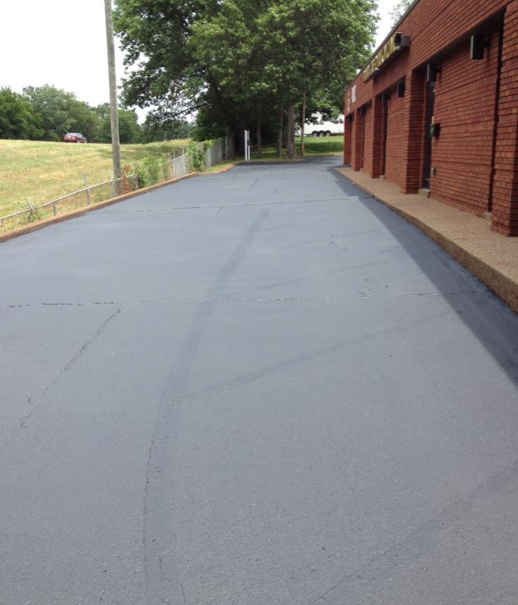 Polished Asphalt Paving